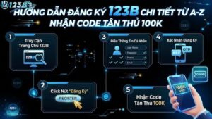Hướng Dẫn Đăng Ký 123B Chi Tiết Từ A-Z Nhận Code Tân Thủ 100K