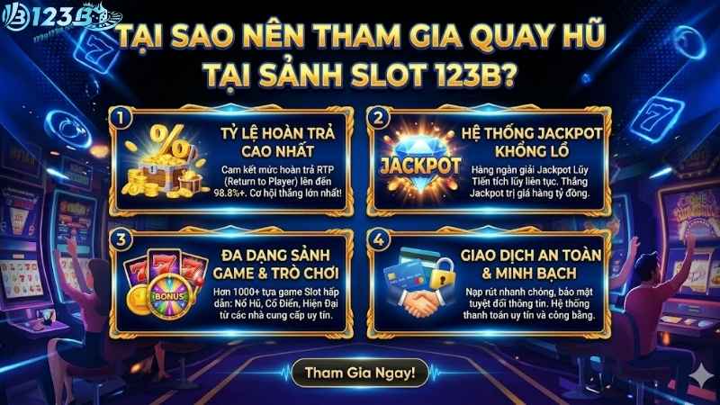 Tại Sao Nên Tham Gia Quay Hũ Tại Sảnh Slot 123B?