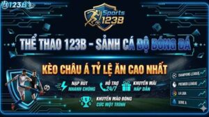 Thể Thao 123B – Sảnh Cá Độ Bóng Đá Kèo Châu Á Tỷ Lệ Ăn Cao Nhất
